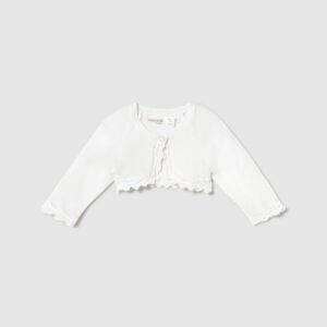 Mayoral 318 basic knit cardigan white