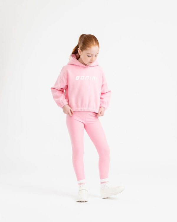Bonini Aspire Logo Hoody Peony Pink BNC007 - Image 2