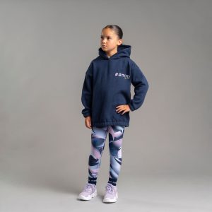 Bonini Sparkle Navy Oversized Hoody BNA403