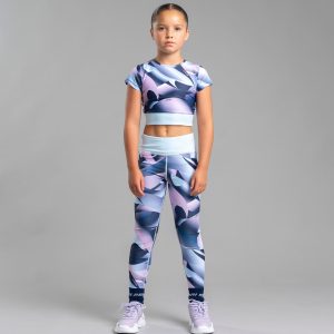 Bonini Sprint Printed Sport Legging and Energy Sports Top BNA409 BNA407