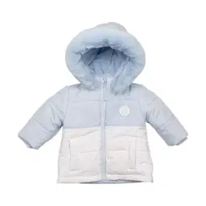 Mintini Boys Blue & White Padded Coat MB6509