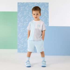 MITCH & SON OTTO cut and sew soft set MS26106 Sky Blue