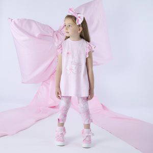 ADEE RIA Handbag Bow Print Legging Set S261509