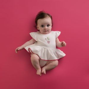 LITTLE A PEGGY Cherry Romper  - LA26209