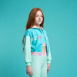 Bonini COLOUR BLOCK LOGO ZIPPER