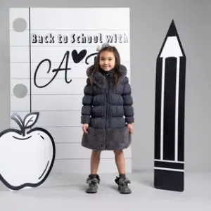 Adee Rhea Long Coat - Dark Grey